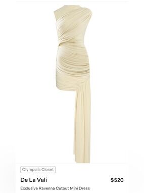 De La Vali Exclusive ravenna cutout mini dress